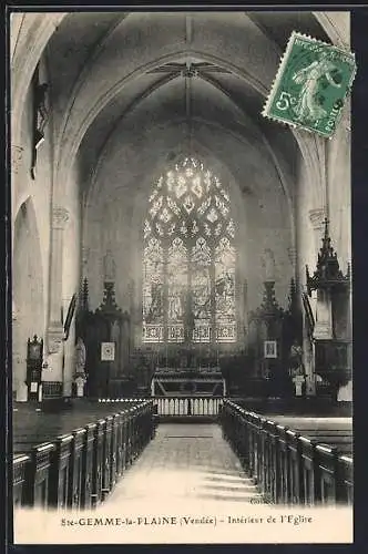 AK Ste-Gemme-la-Plaine, Intérieur de l`église