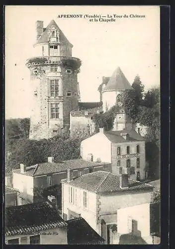 AK Apremont, La Tour du Château et la Chapelle