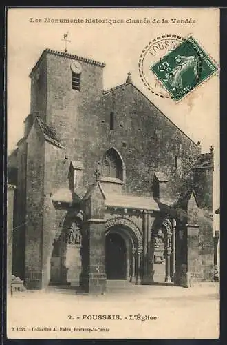 AK Foussais, L`Église monument historique de la Vendée