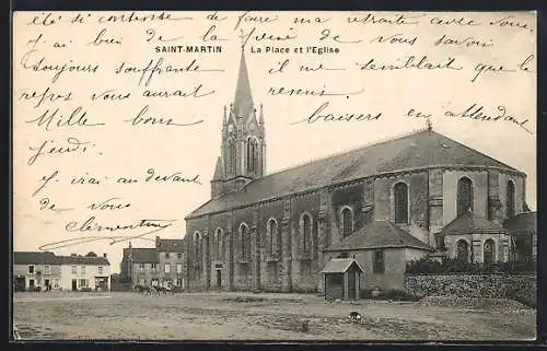 AK Saint-Martin, La Place et l`Église