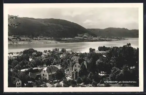 AK Steindorf am Ossiachersee, Gesamtansicht von einen Berg aus