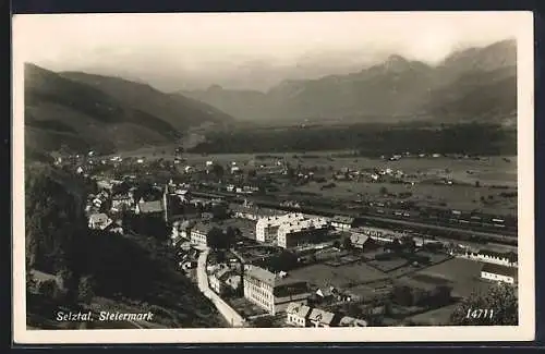 AK Selztal /Steiermark, Totalansicht von einen Berg aus