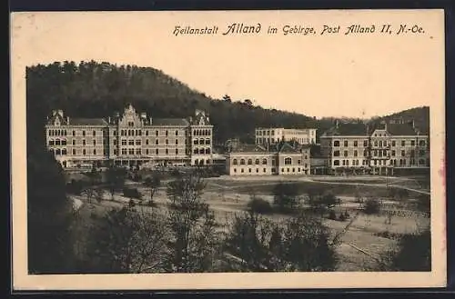 AK Alland im Gebirge, Blick auf die Heilanstalt