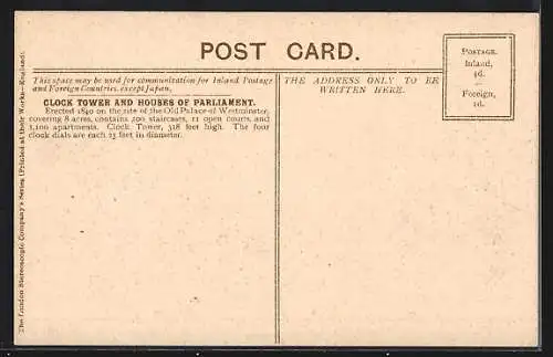 AK London, Clock Tower and Houses of Parliament