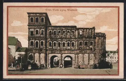 AK Trier, Westseite der Porta Nigra