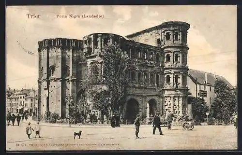 AK Trier, Landseite der Porta Nigra