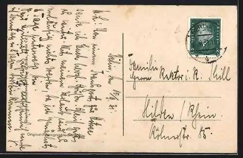 AK Berlin, Brandenburger Tor mit Strassenbahn