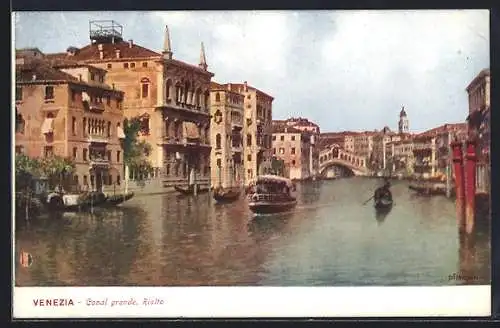 AK Venezia, Canal grande, Rialto