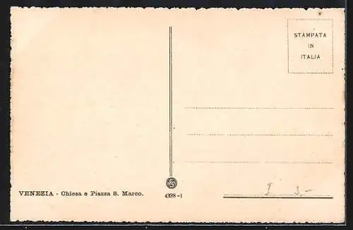 AK Venezia, Markuskirche und Uhrturm