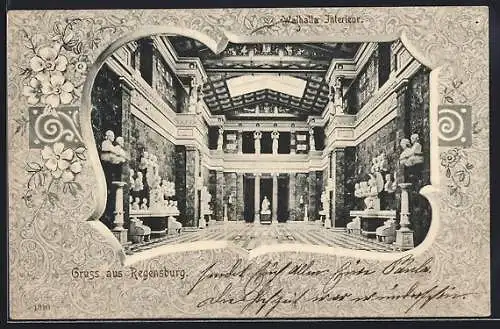 AK Regensburg, Walhalla Interieur