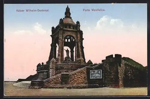 AK Porta Westfalica, Kaiser Wilhelm-Denkmal