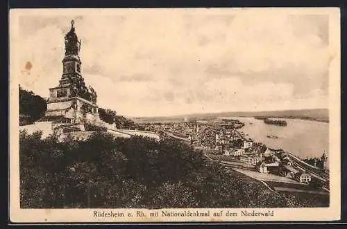 AK Rüdesheim a. Rh., Nationaldenkmal auf dem Niederwald