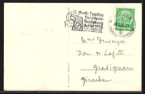 AK München, Totalansicht mit Frauenkirche