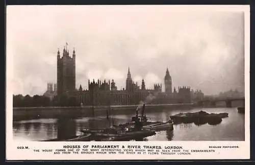 AK London, Houses of Parlament & River Thames