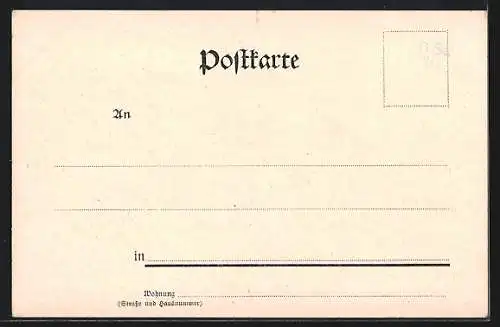 Künstler-AK Coblenz, Das Deutsche Eck, Rheinferie