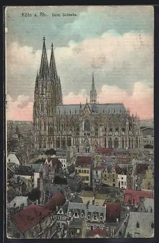 AK Köln a. Rhein, Südseite vom Dom