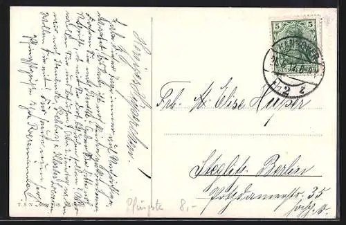 Künstler-AK Theo Stroefer Serie Nr.1142: Ortsansicht zu Pfingsten