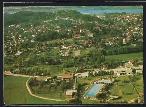 AK Hitzacker /Elbe, Blick auf das Schwimmbad