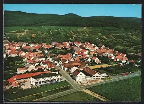 AK Schweigen bei Bad Bergzabern, Teilansicht mit Hotel-Restaurant Leiling am Anfang der Deutschen Weinstrasse