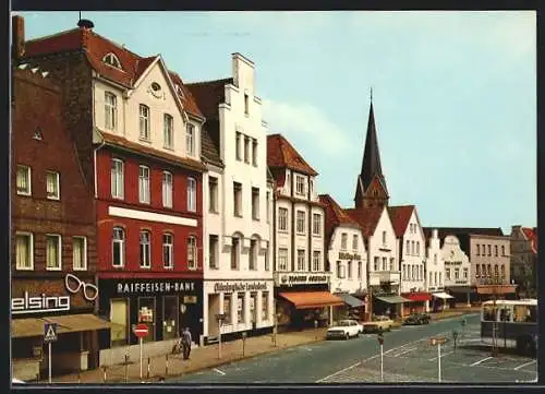 AK Lingen, Marktplatz mit Raiffeisen-Bank