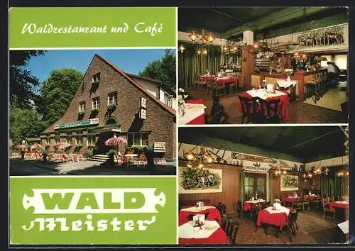 AK Melle-Eicken-Bruche, Waldrestaurant und Cafe Wald-Meister, Waldstrasse 81, Innenansichten