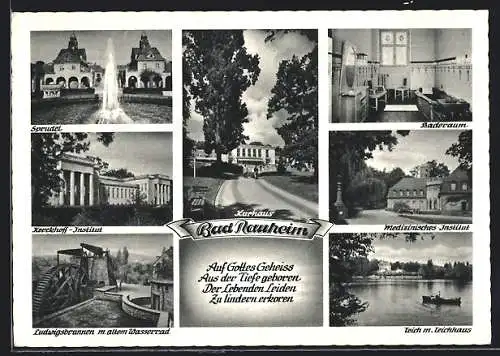 AK Bad Nauheim, Kurhaus, Inneres Baderaum, Medizinisches-Institut