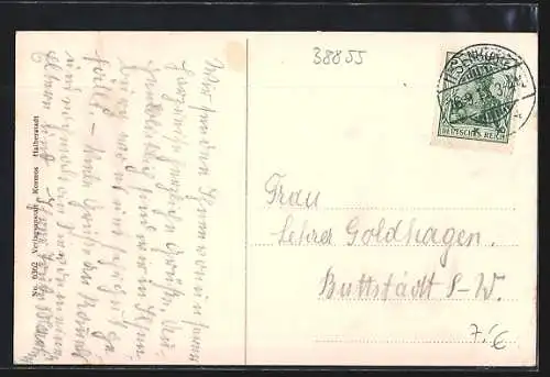 AK Wernigerode a. H., Blick in den Schlosshof