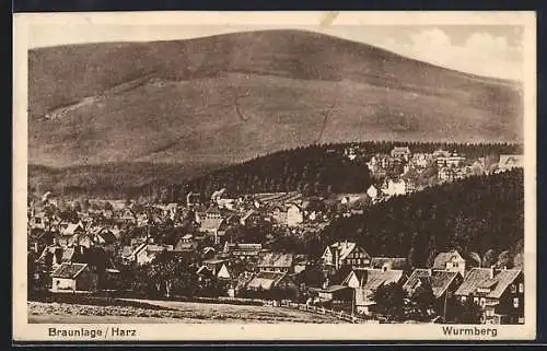 AK Braunlage /Harz, Blick zum Wurmberg