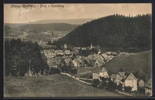 AK Altenau / Oberharz, Blick vom Kunstberg auf den Ort