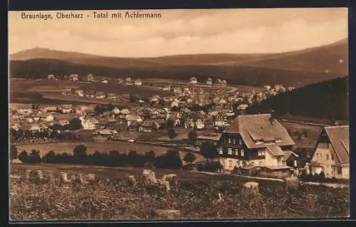 AK Braunlage /Oberharz, Total mit Achtermann