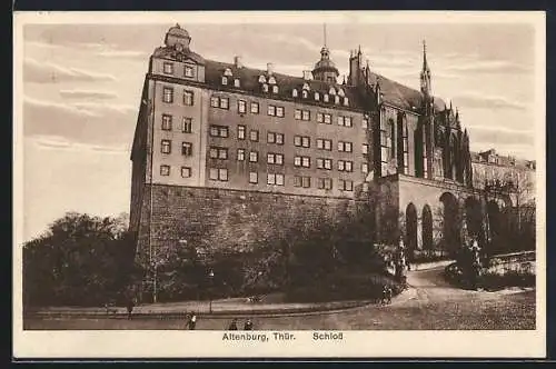 AK Altenburg /Thür., Partie am Schloss