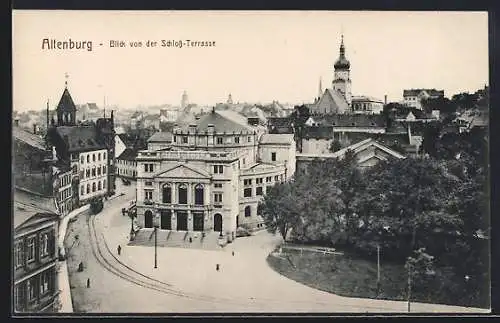 AK Altenburg / S.-A., Blick von der Schloss Terrasse