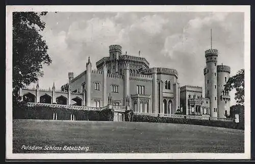 AK Potsdam, Schloss Babelsberg, Parkanlagen