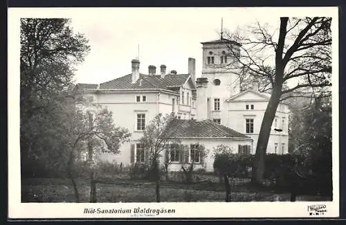 AK Waldrogäsen, Niät-Sanatorium, Aussenansicht