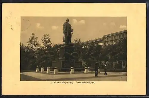 AK Magdeburg, Bismarckdenkmal