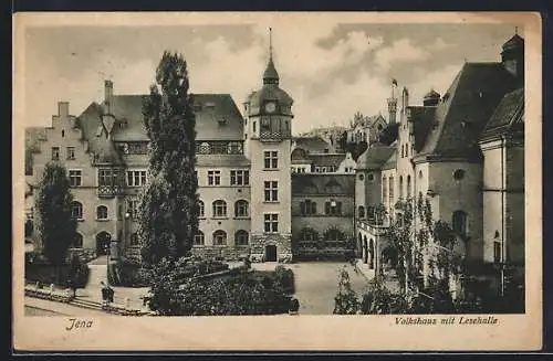 AK Jena, Volkshaus mit Lesehalle