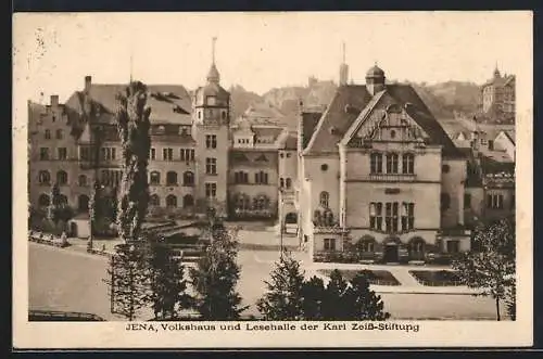 AK Jena, Volkshaus und Lesehalle der Karl Zeiss-Stiftung