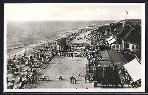 AK Westerland, Nordseebad, Strandpartie