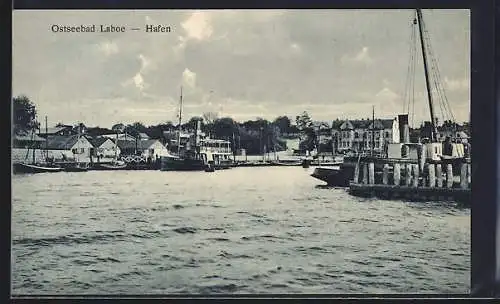 AK Laboe, Ostseebad, Hafen