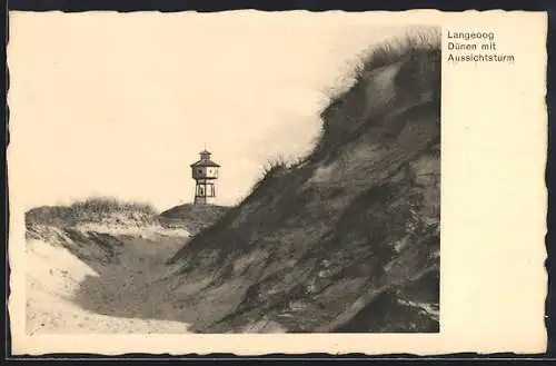 AK Langeoog, Dünen mit Aussichtsturm