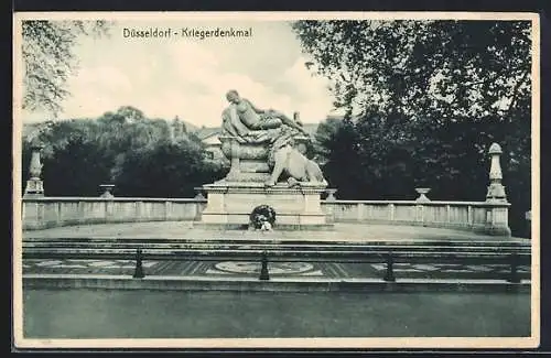 AK Düsseldorf, Kriegerdenkmal