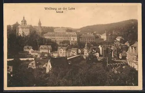 AK Weilburg an der Lahn, Blick auf das Schloss