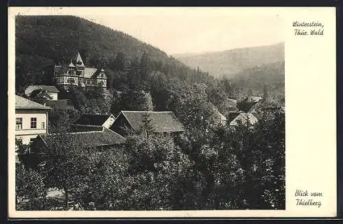 AK Winterstein /Thür., Blick vom Thielberg auf den Ort