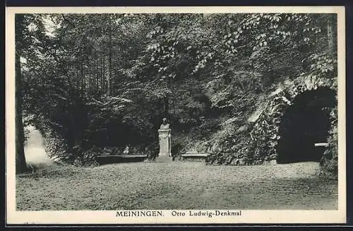 AK Meiningen, Otto Ludwig-Denkmal