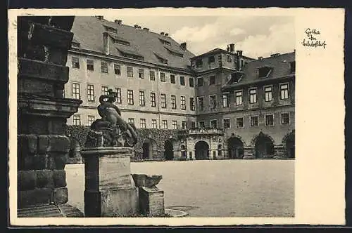 AK Gotha, Blick auf den Schlosshof