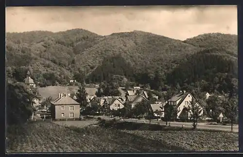 AK Sülzhayn /Südharz, Ortsansicht aus der Vogelschau