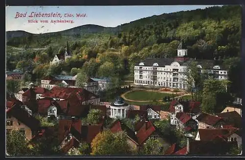 AK Bad Liebenstein /Thür. Wald, Blick vom Aschenberg