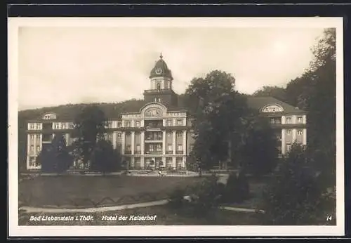 AK Bad Liebenstein i. Thür., Hotel der Kaiserhof mit Anlagen