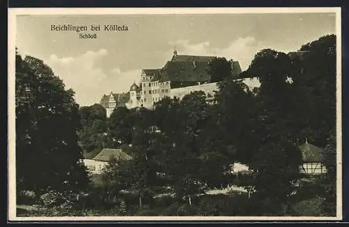 AK Beichlingen bei Kölleda, Blick auf das Schloss