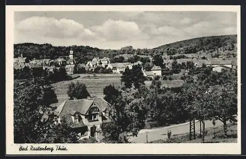 AK Bad Rastenberg /Thür., Ortsansicht aus der Vogelschau